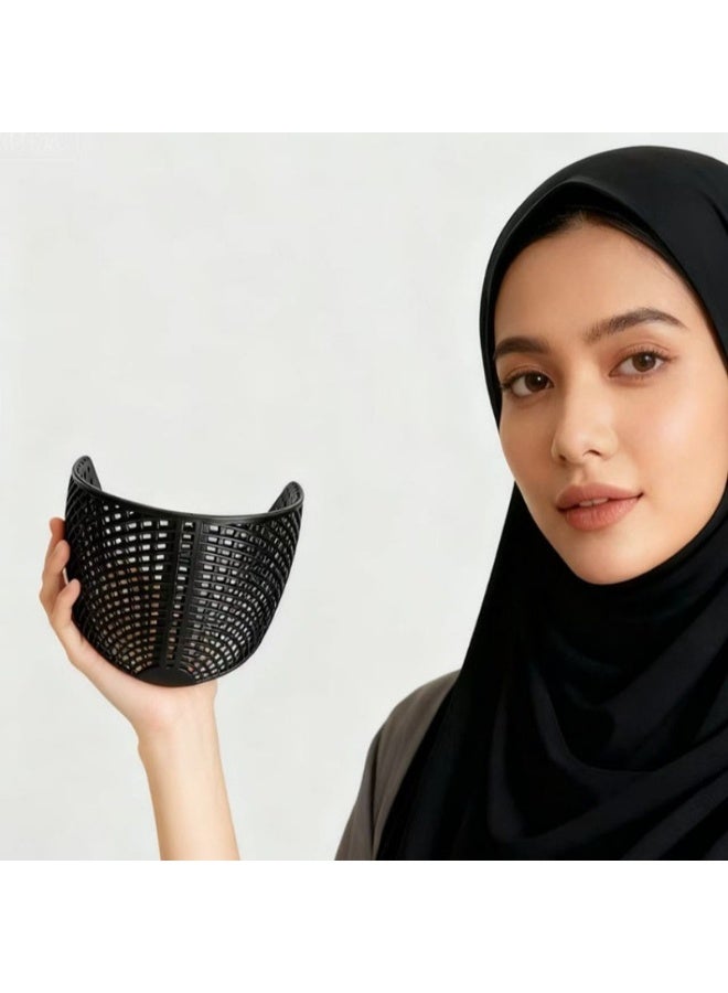 مشد حجاب خفيف للغاية بوزن 25 غرام - مشد شبكي يسمح بمرور الهواء لإضفاء مظهر عربي مثالي (مريح وسهل الارتداء) - Image 4